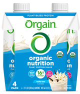 Vegan Organic Nutrition Shake Sweet Vanilla Bean 4 Pack