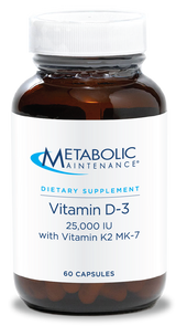 Vitamin D-3 25,000 IU 60 Capsules