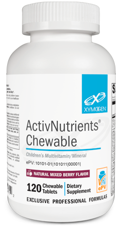 XYMOGEN®, ActivNutrients® Chewable Mixed Berry 120 Tablets