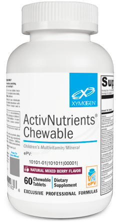 XYMOGEN®, ActivNutrients® Chewable Mixed Berry 60 Tablets