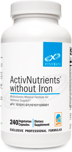 XYMOGEN®, ActivNutrients® without Iron 240 Capsules