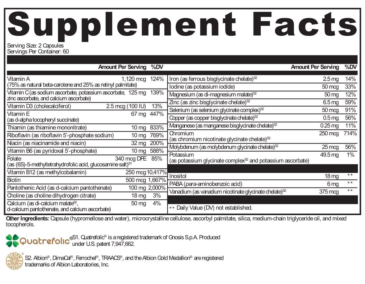 XYMOGEN®, ActivNutrients® 120 Capsules