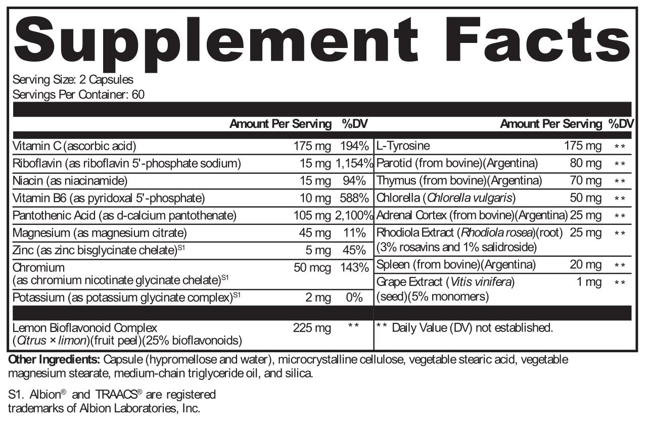 XYMOGEN®, Adrenal Manager™ 120 Capsules