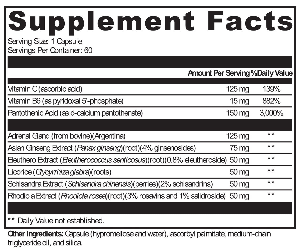 XYMOGEN®, Adrenaliv® 60 Capsules