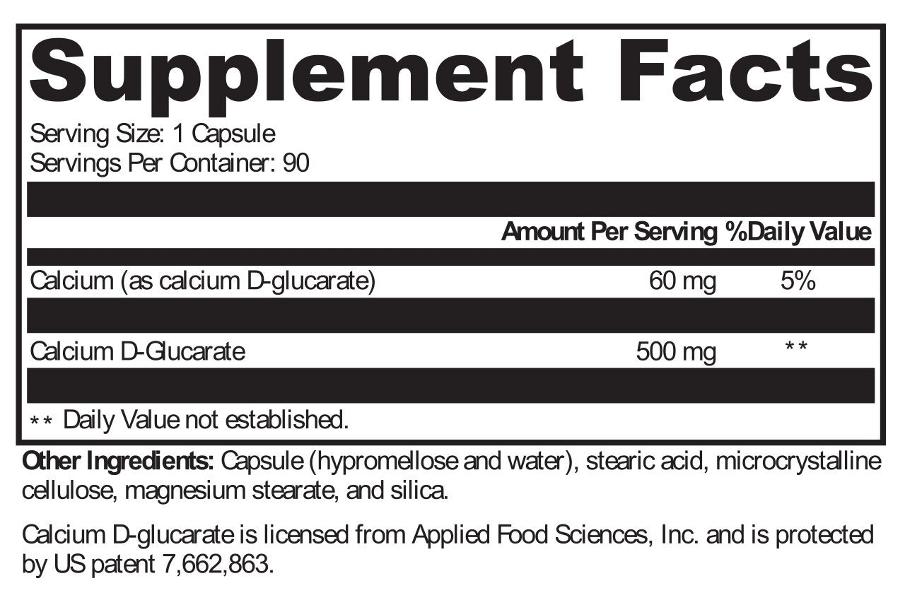 XYMOGEN®, Calcium D-Glucarate 90 Capsules