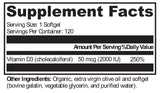 XYMOGEN®, D3 2000 120 Softgels