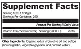 XYMOGEN®, D3 2000 240 Softgels