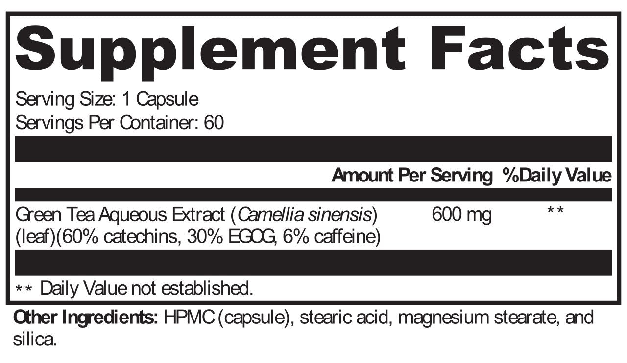 XYMOGEN®, Green Tea 600™ 60 Capsules
