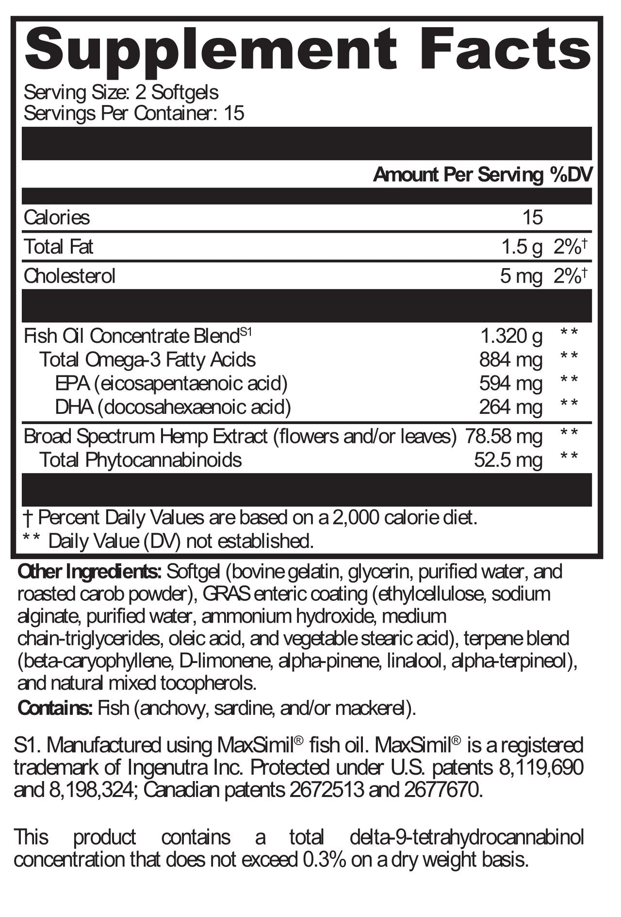 XYMOGEN®, Hemp MonoPure® 30 Softgels