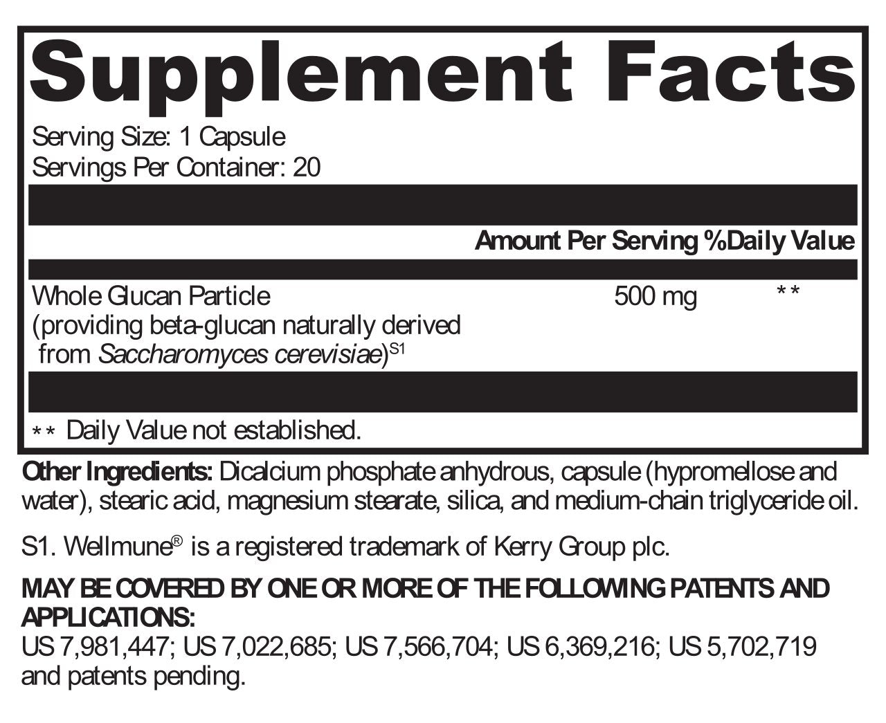 XYMOGEN®, ImmunotiX 500™ 20 Capsules