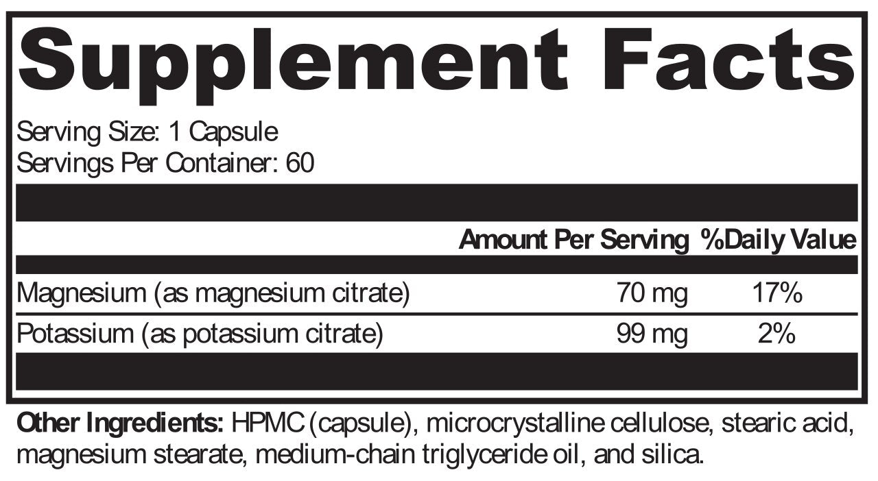 XYMOGEN®, K-Mg Citrate™ 60 Capsules