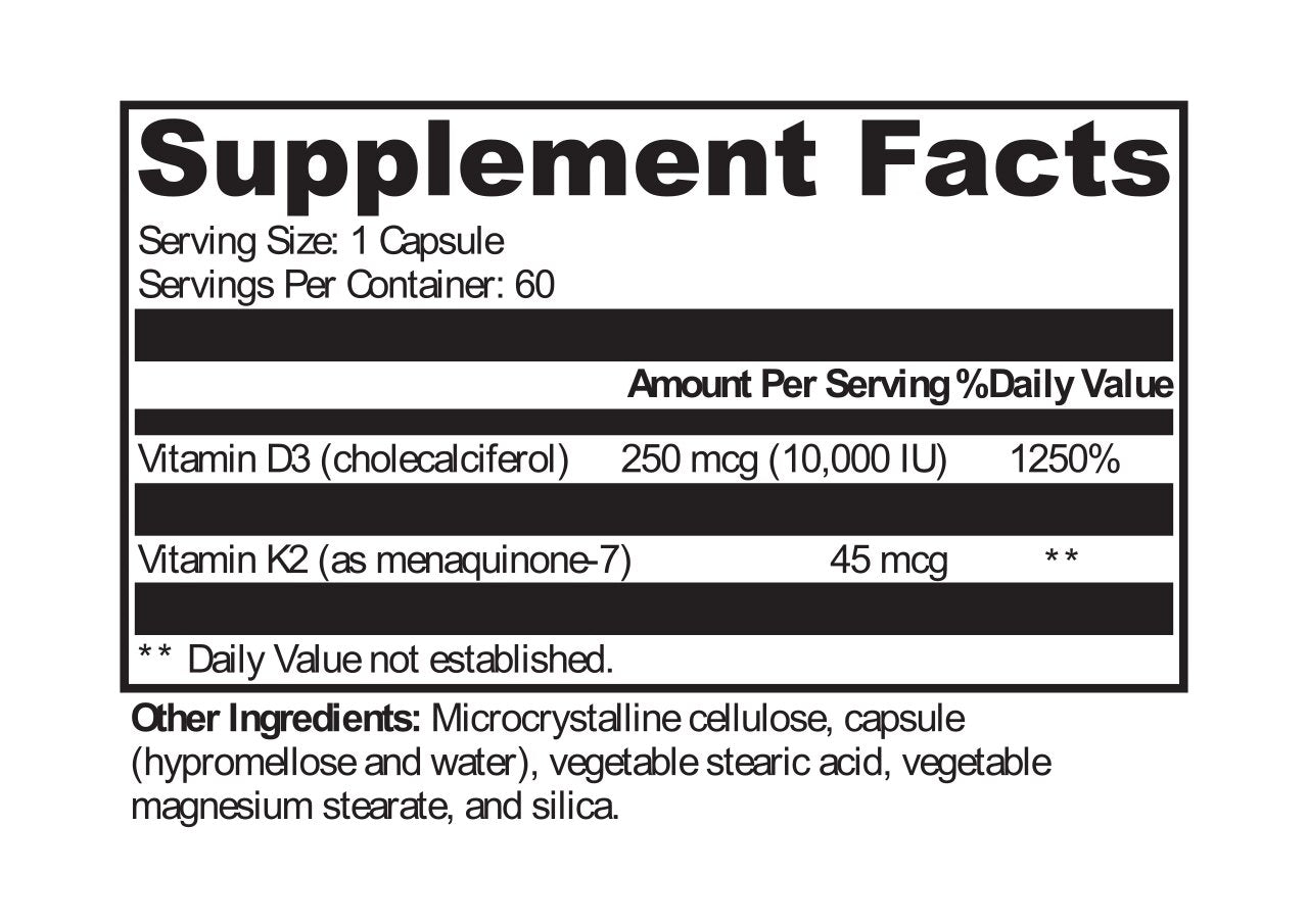 XYMOGEN®, K2-D3 10,000 60 Capsules