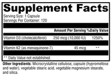 XYMOGEN®, K2-D3 10,000 120 Capsules