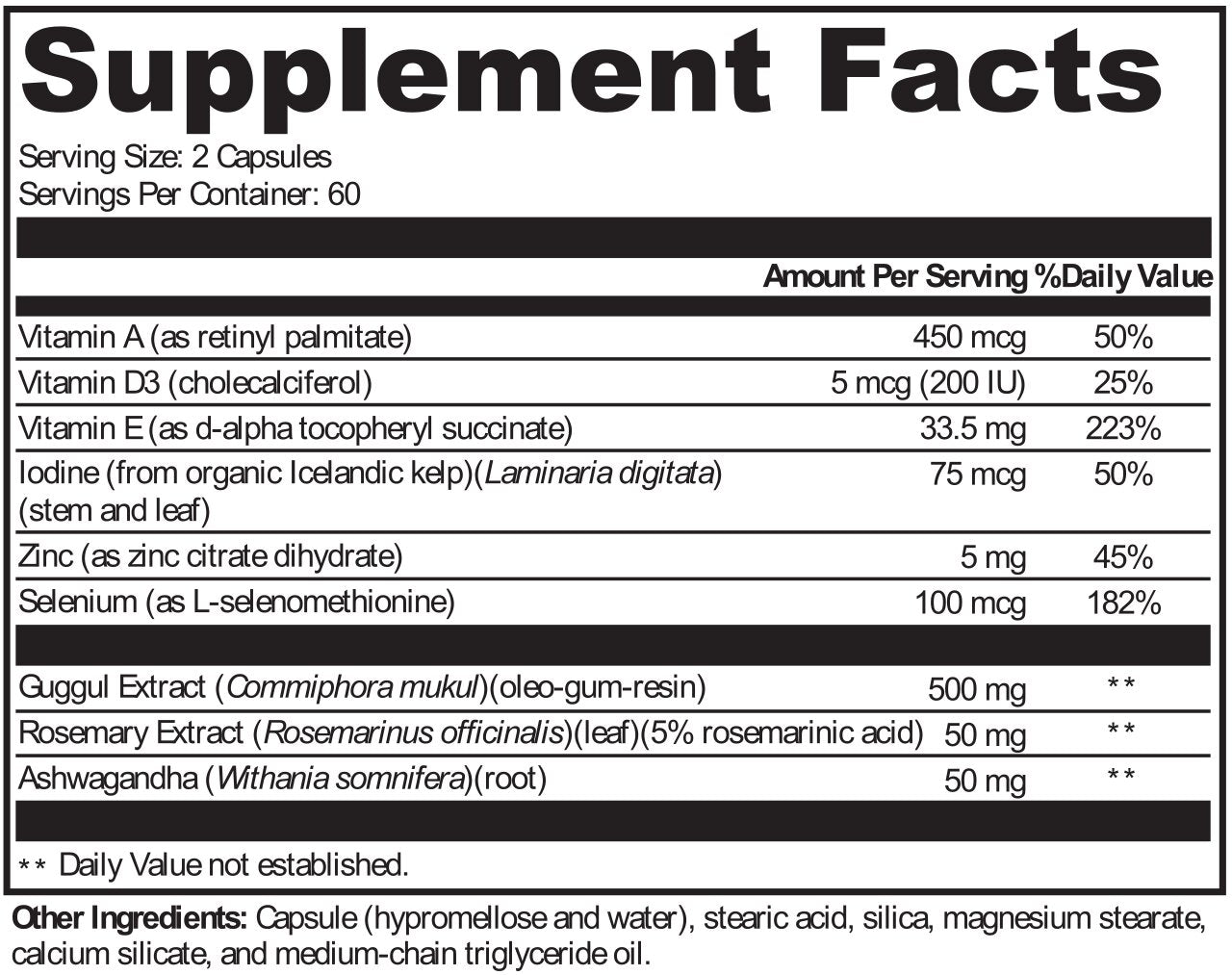 XYMOGEN®, MedCaps T3™ 120 Capsules