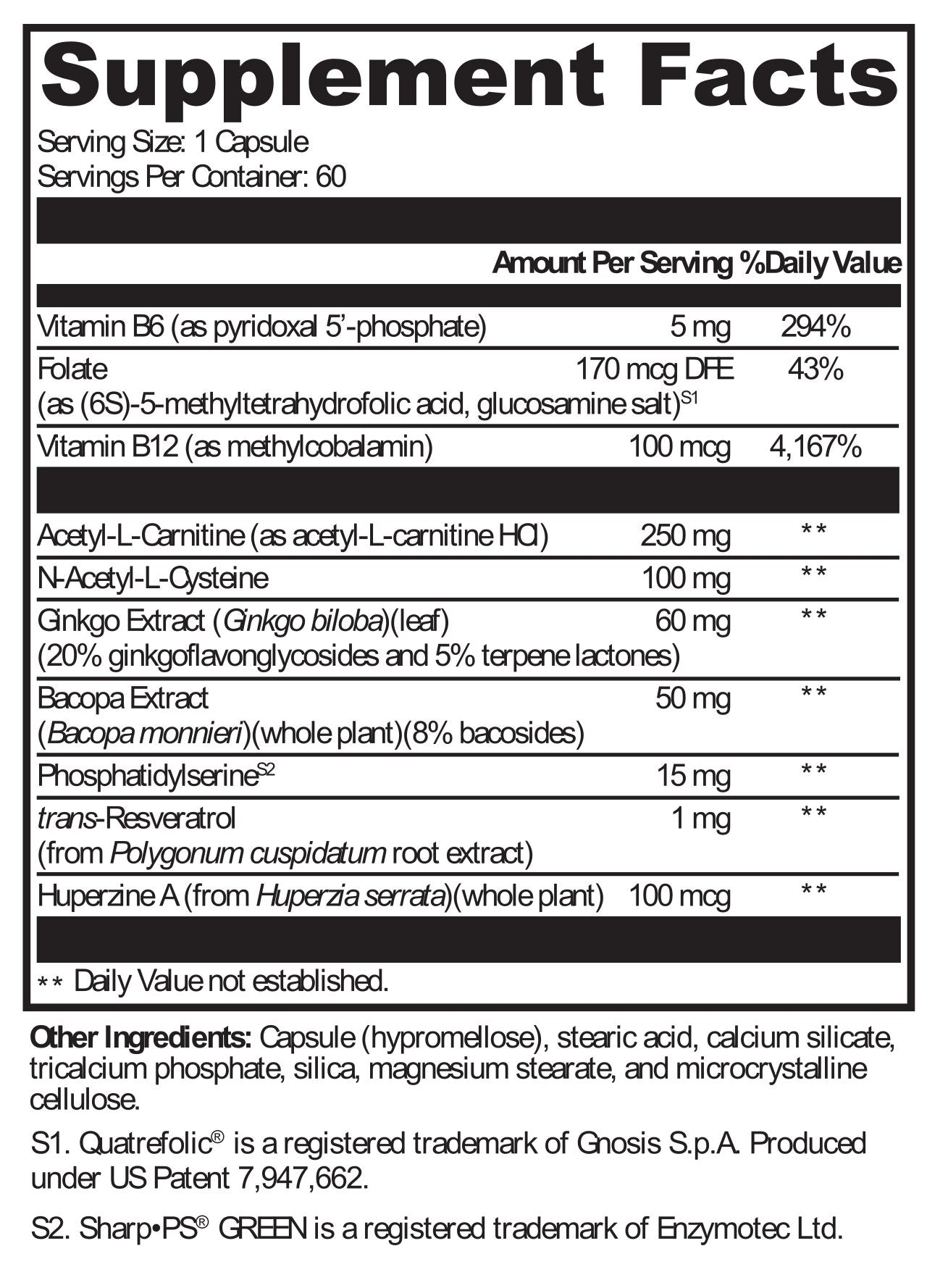XYMOGEN®, MemorAll™ 60 Capsules