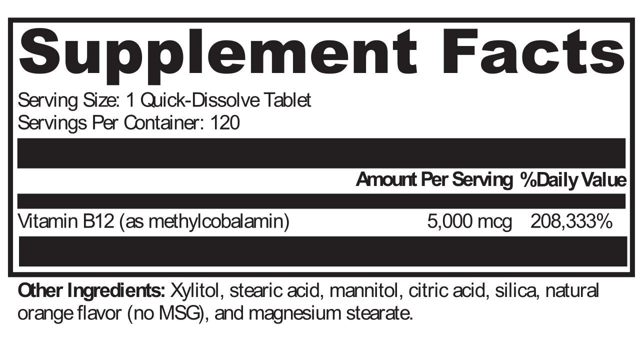 XYMOGEN®, Methylcobalamin 120 Tablets
