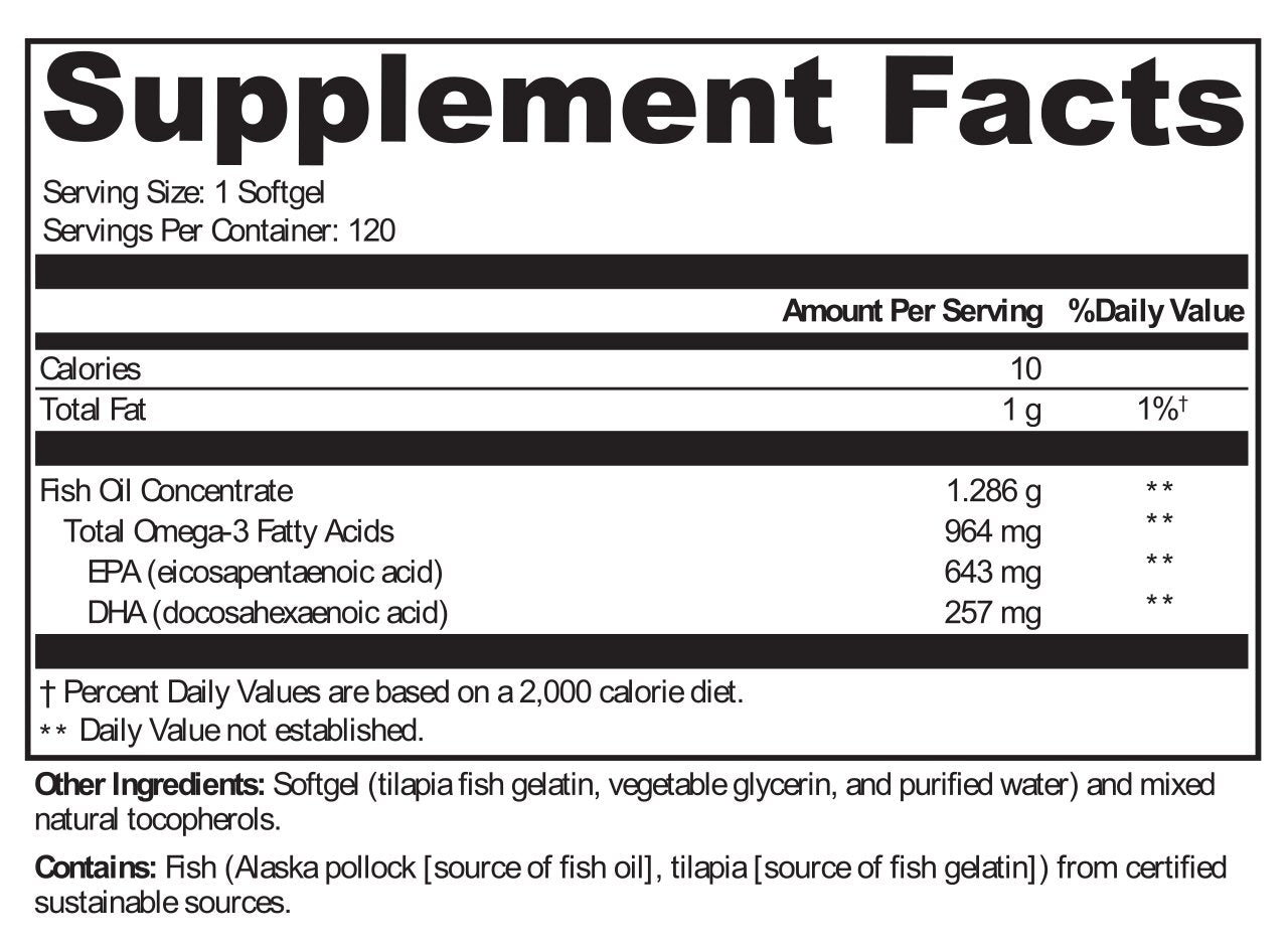XYMOGEN®, OmegaPure 900-TG™ 120 Softgels