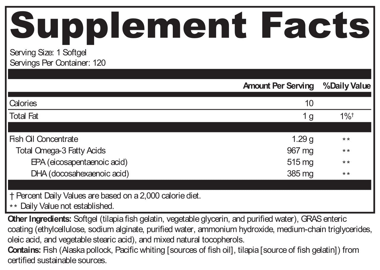XYMOGEN®, OmegaPure 900 EC™ 120 Softgels
