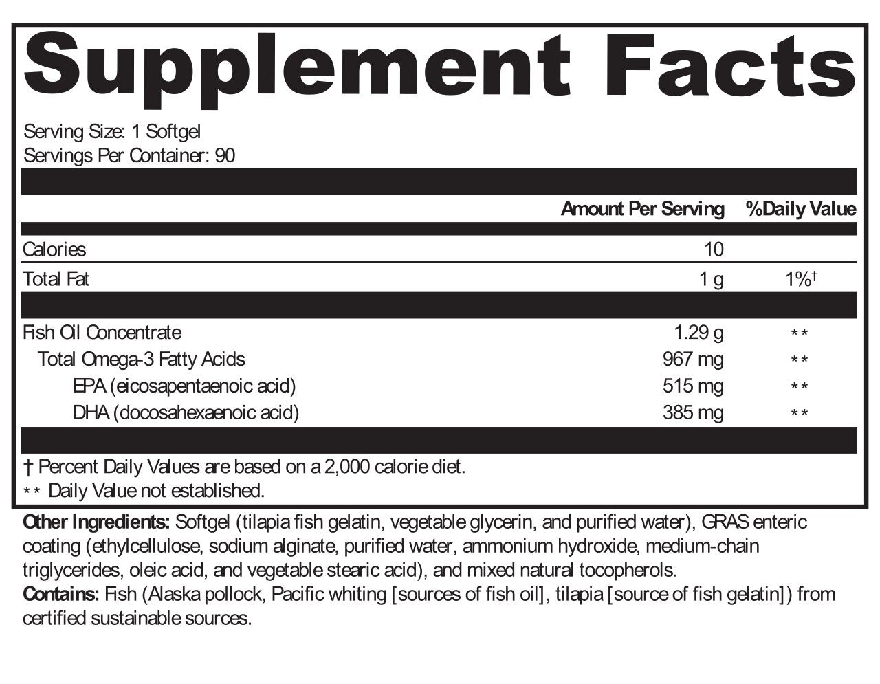 XYMOGEN®, OmegaPure 900 EC™ 90 Softgels