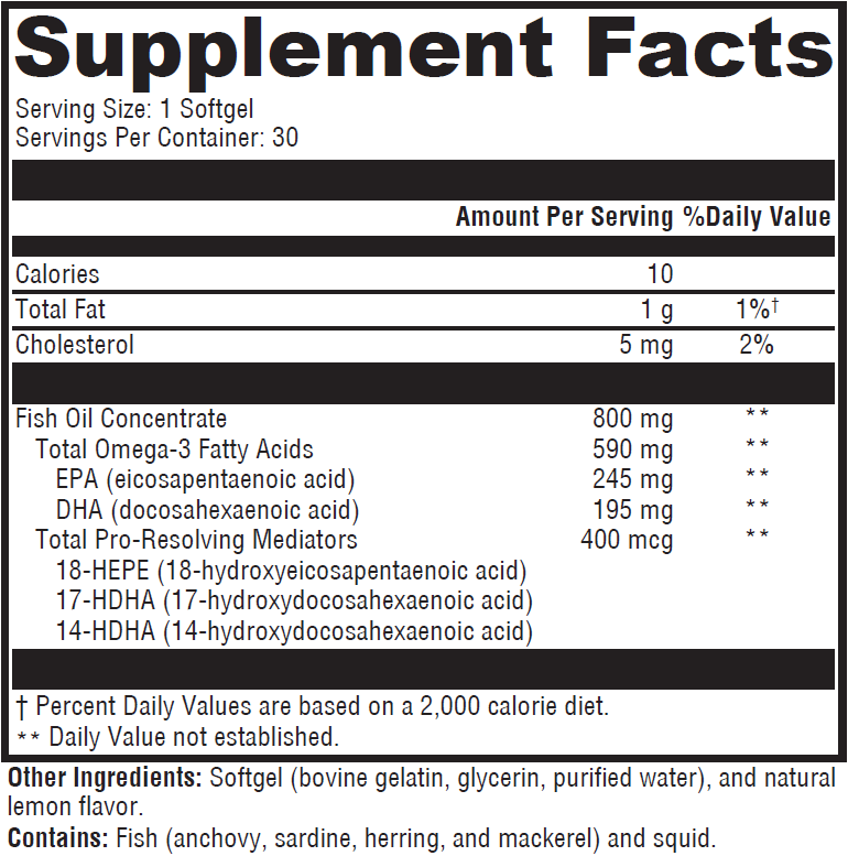 XYMOGEN®, OmegaPure PRM 30 Softgels