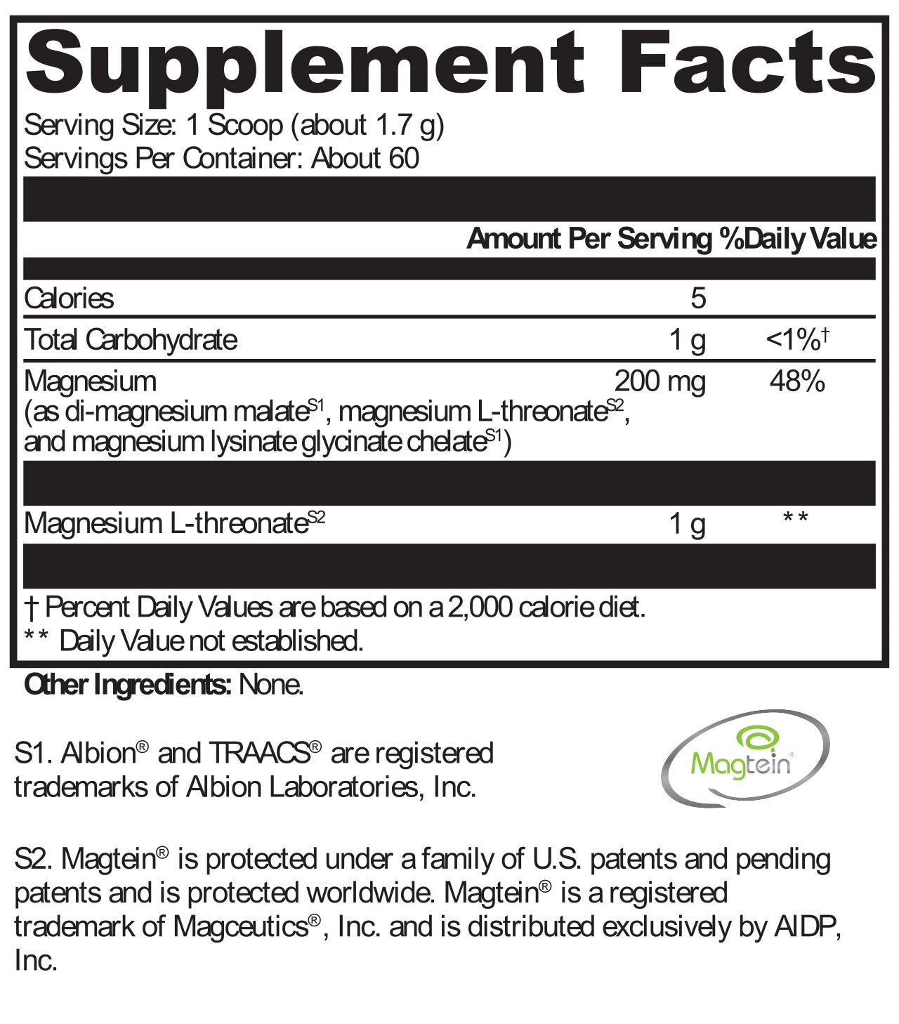 XYMOGEN®, OptiMag® Neuro Unflavored 60 Servings