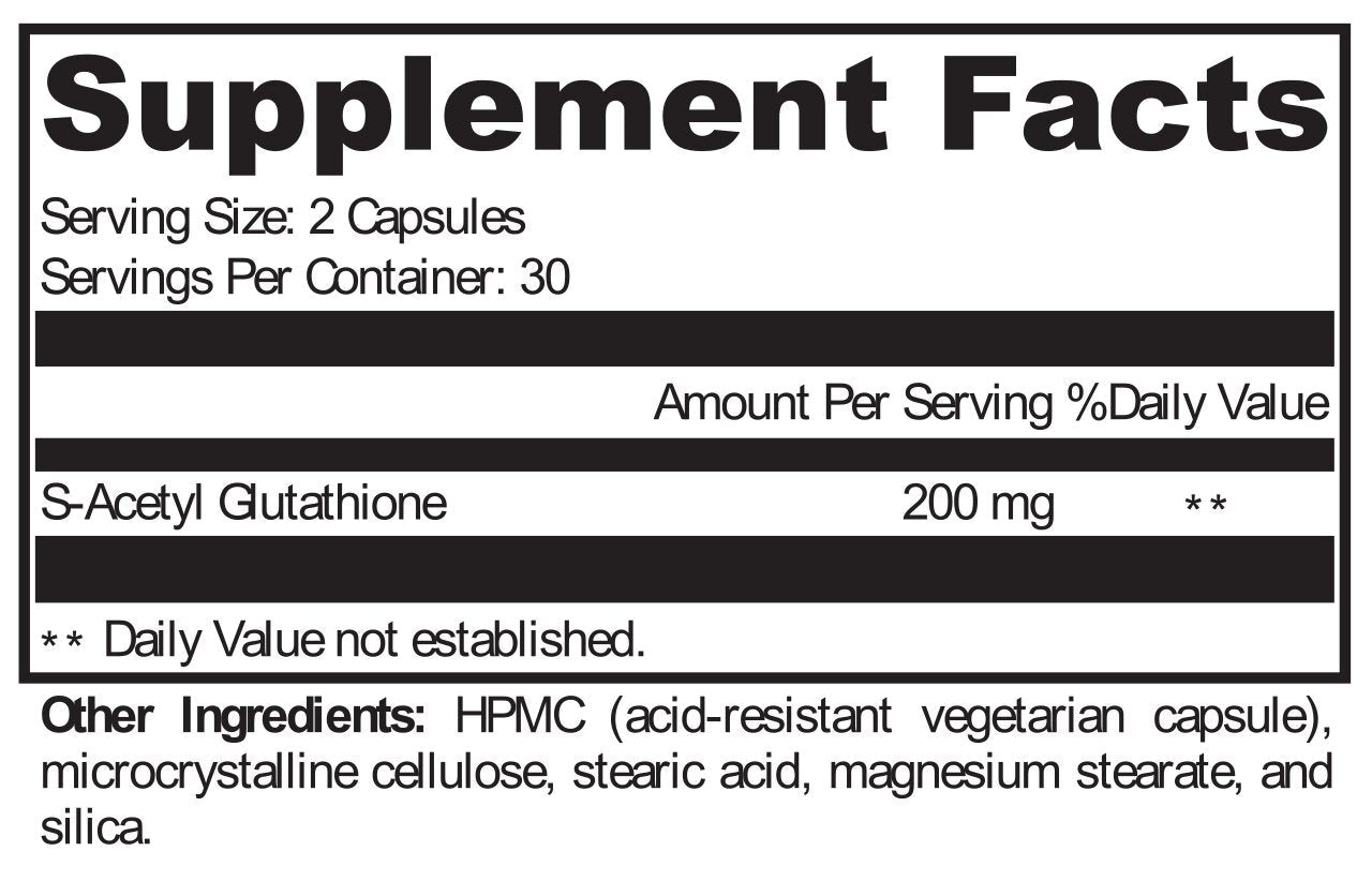 XYMOGEN®, S-Acetyl Glutathione 60 Capsules
