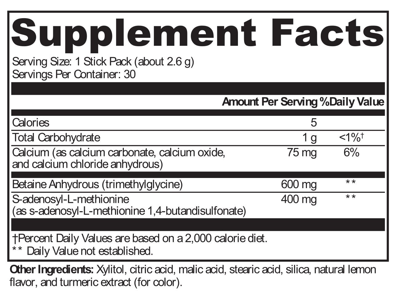 XYMOGEN®, SAM-e & TMG Lemon 30 Servings