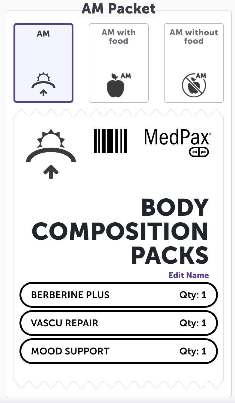 BODY COMPOSITION DAILY PACKS