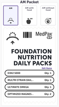 Load image into Gallery viewer, FOUNDATIONAL NUTRITION DAILY PACKS
