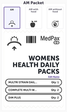 Load image into Gallery viewer, WOMEN&#39;S HEALTH DAILY PACKS
