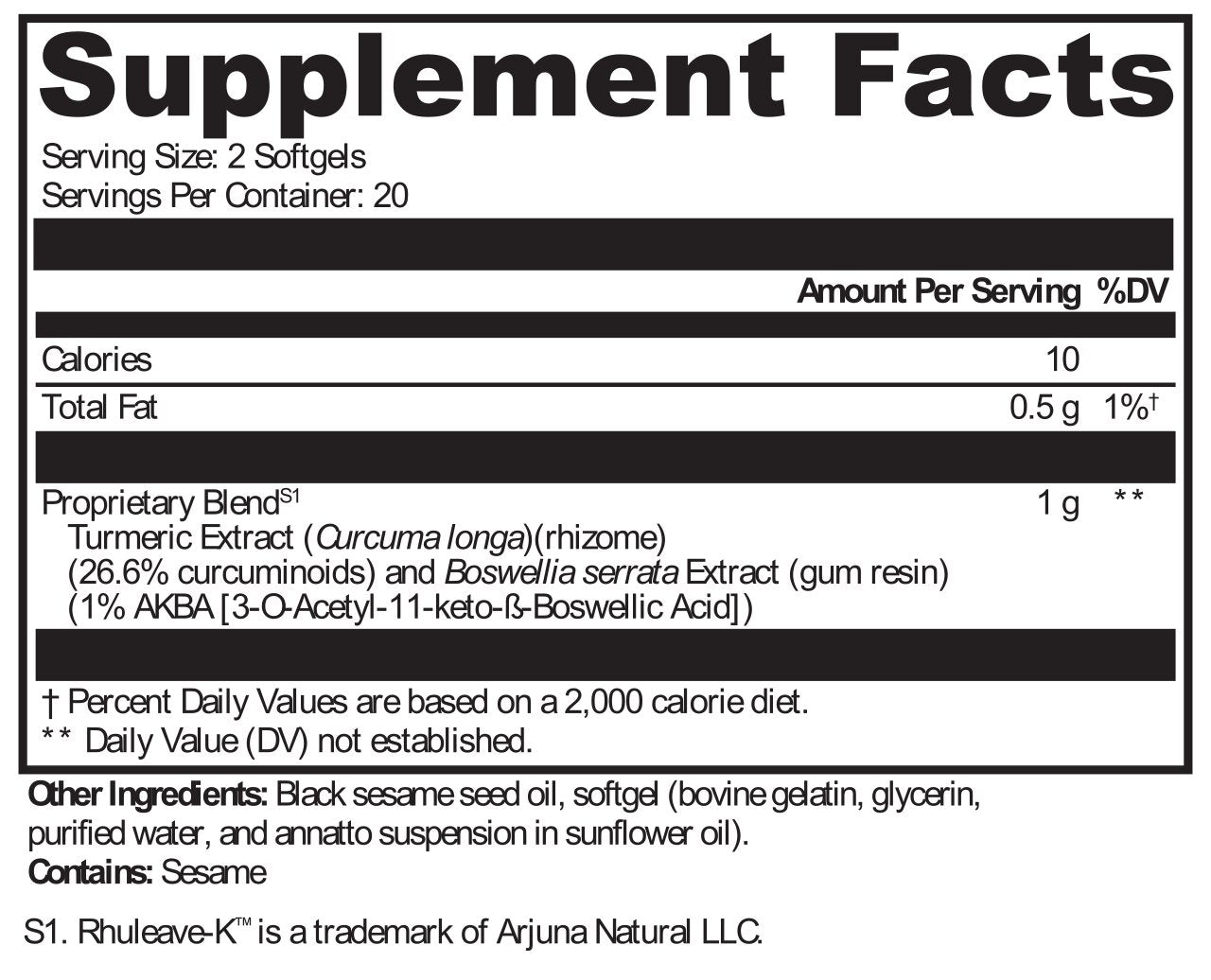 XYMOGEN®, SynovX® Relief 40 Softgels